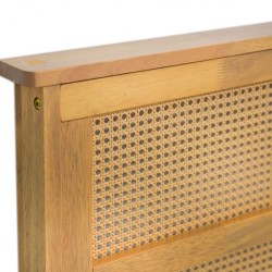 Alicia Bed 180x200 cm Rubberwood White Oak
