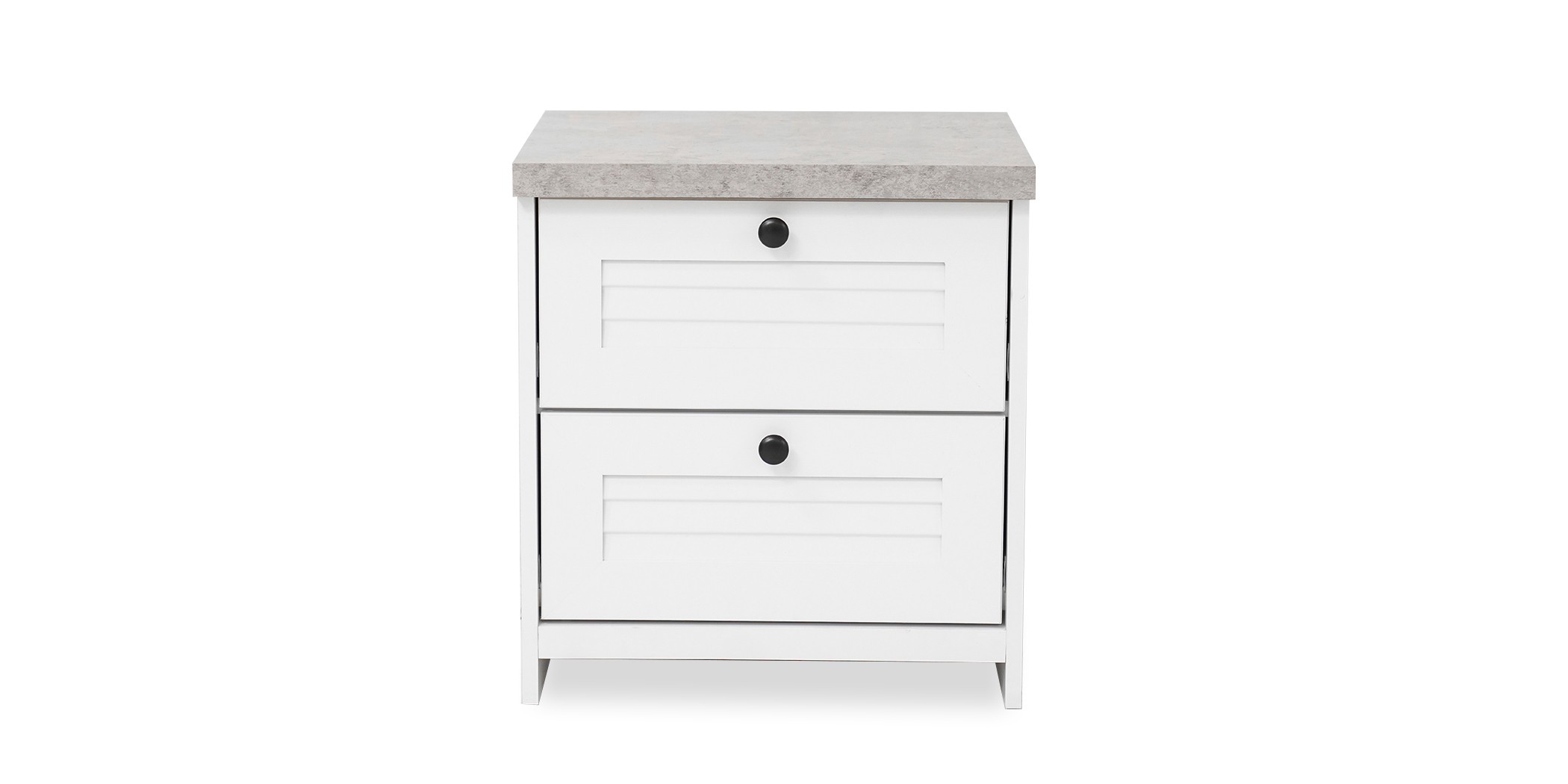 Brianna Bedroom Set 180x200 cm White & Marble Grey