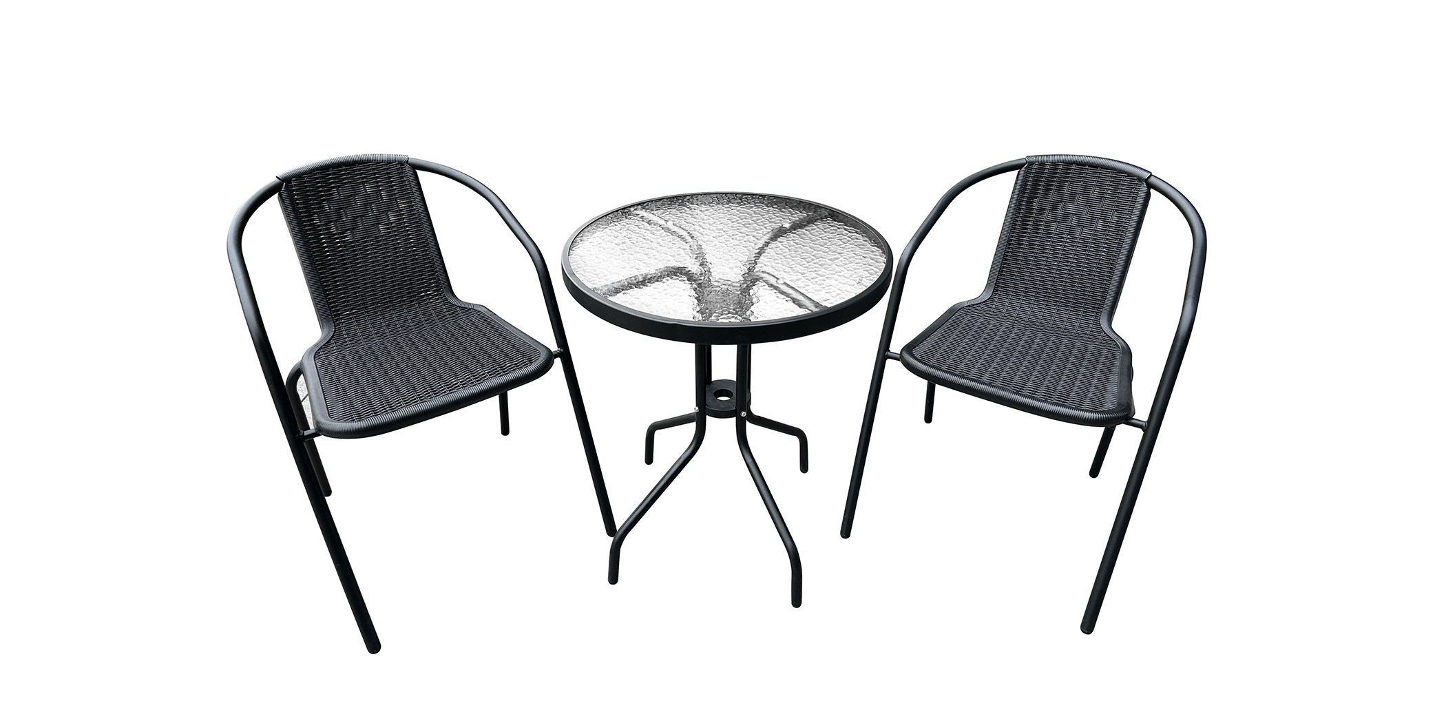 Bistro Table And 2 Chairs Black Bistro Table And 2 Chairs Black
