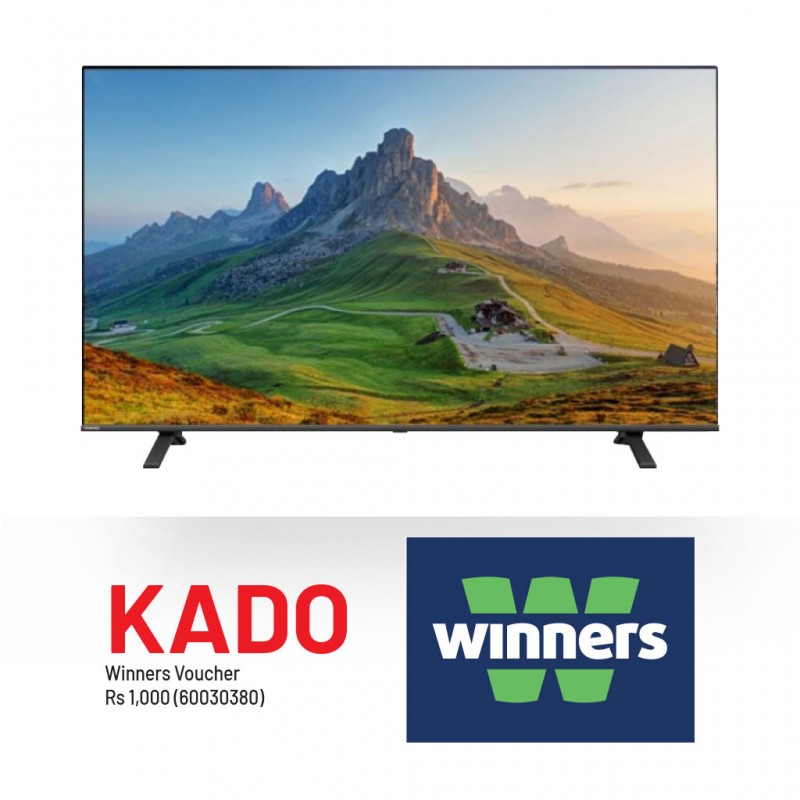 Toshiba 43C350MN 43” 4K smart Led TV & Free Winners’ vouchers Rs 1,000
