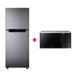 Samsung RT19T3008GS Refrigerator + Samsung MS23K3513AS Microwave Oven
