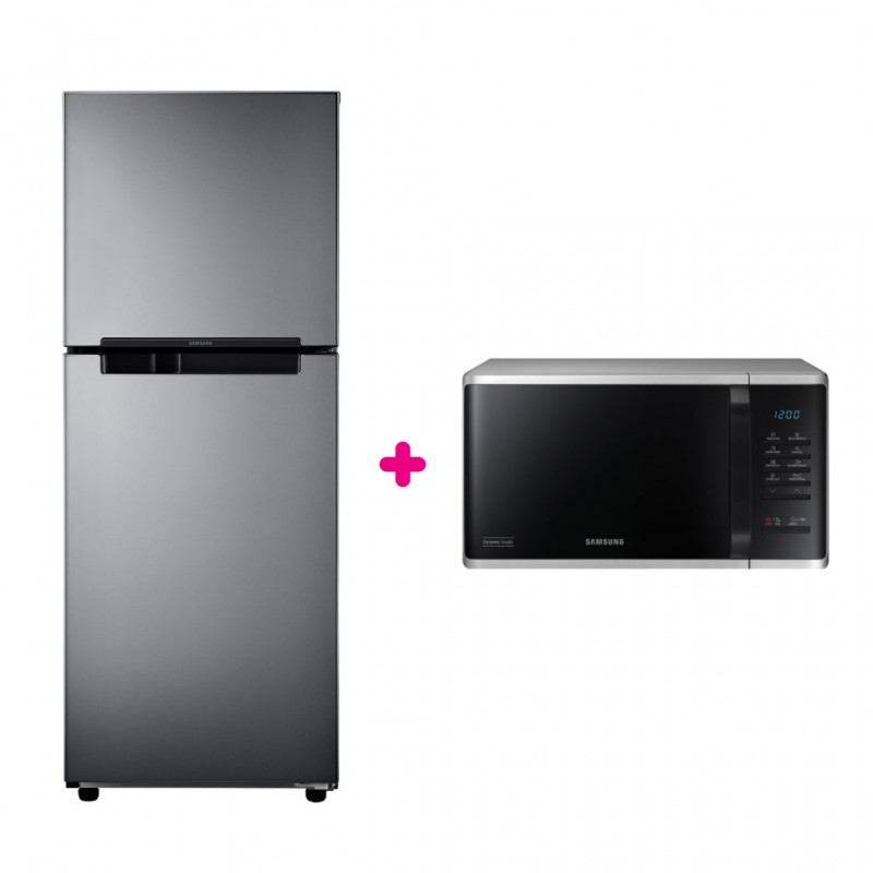 Samsung RT19T3008GS Refrigerator + Samsung MS23K3513AS Microwave Oven
