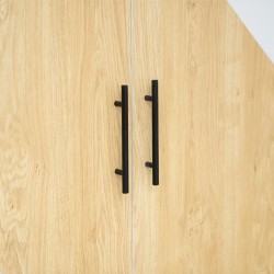 Cabana Wardrobe 4 Doors Applewood & White