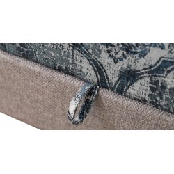 Belluti 3+2 & Ottoman in Beige Col fabric