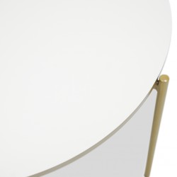 Bela Round Coffee Table Off White