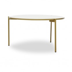 Bela Round Coffee Table Off White