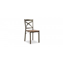 Nion Table and 6 Chairs Metal/MDF