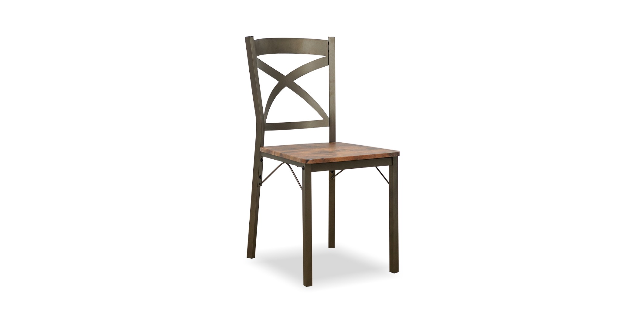 Nion Table and 6 Chairs Metal/MDF