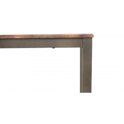 Nion Table and 6 Chairs Metal/MDF