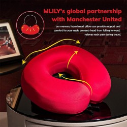 Manchester United Neck Pillow 34x34 cm