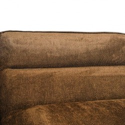 Zahara Corner LHF 3S & 2S Armless Chair & RHF Chaise Brown
