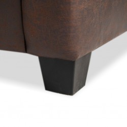 Gabrielle Corner LHF Chaise + RHF 2S Fab Red & Brown