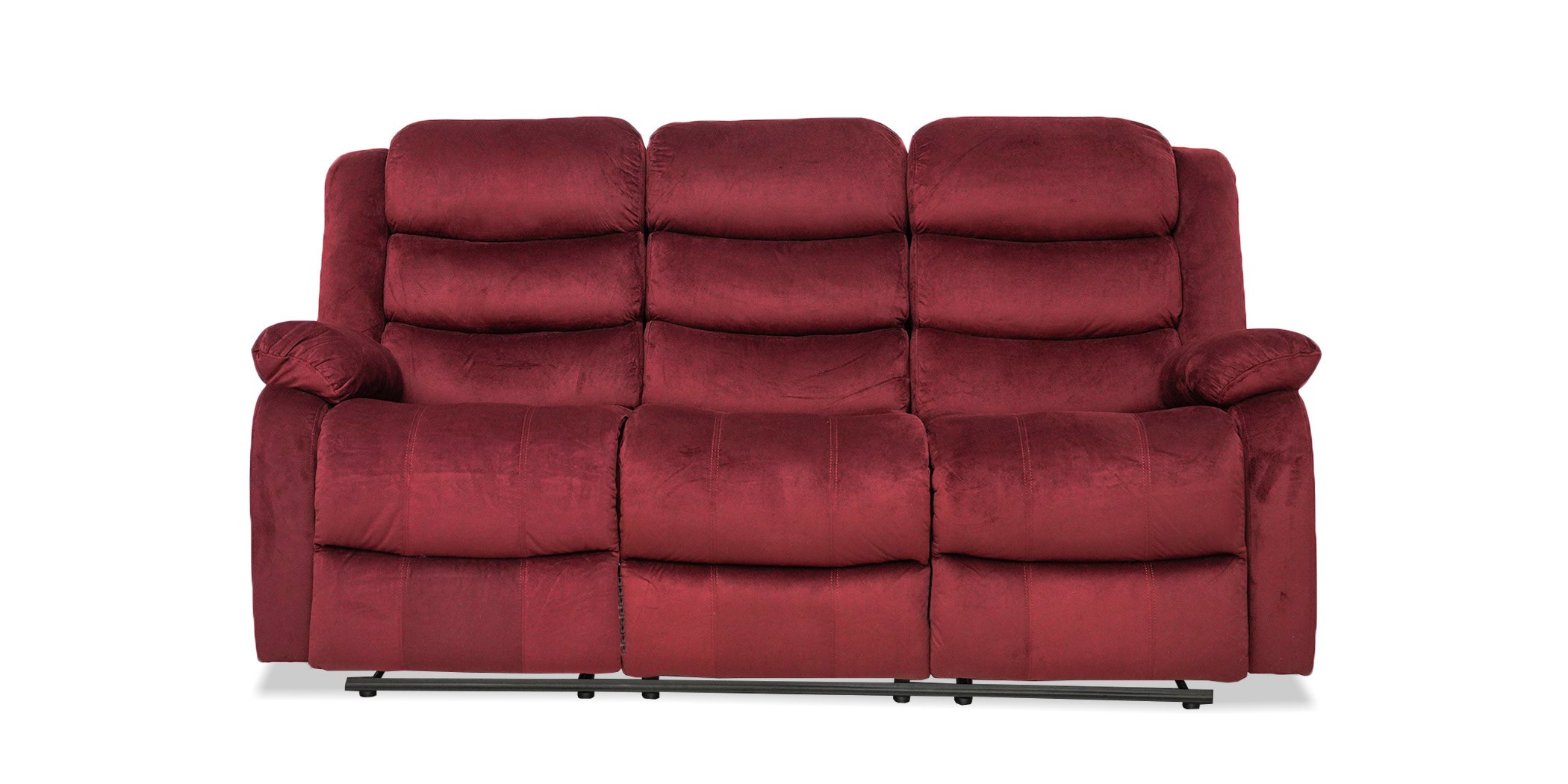 Carole Recliner 3+2 Fabric Cranberry