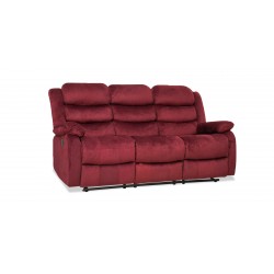 Carole Recliner 3+2 Fabric Cranberry