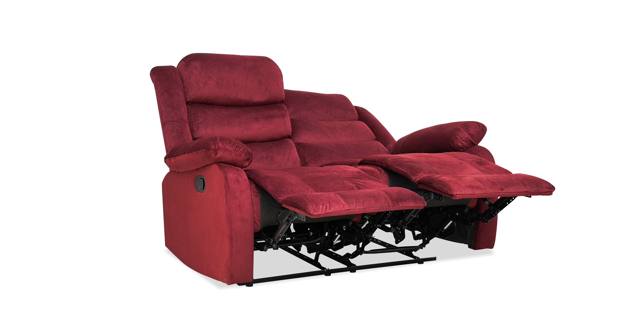 Carole Recliner 3+2 Fabric Cranberry