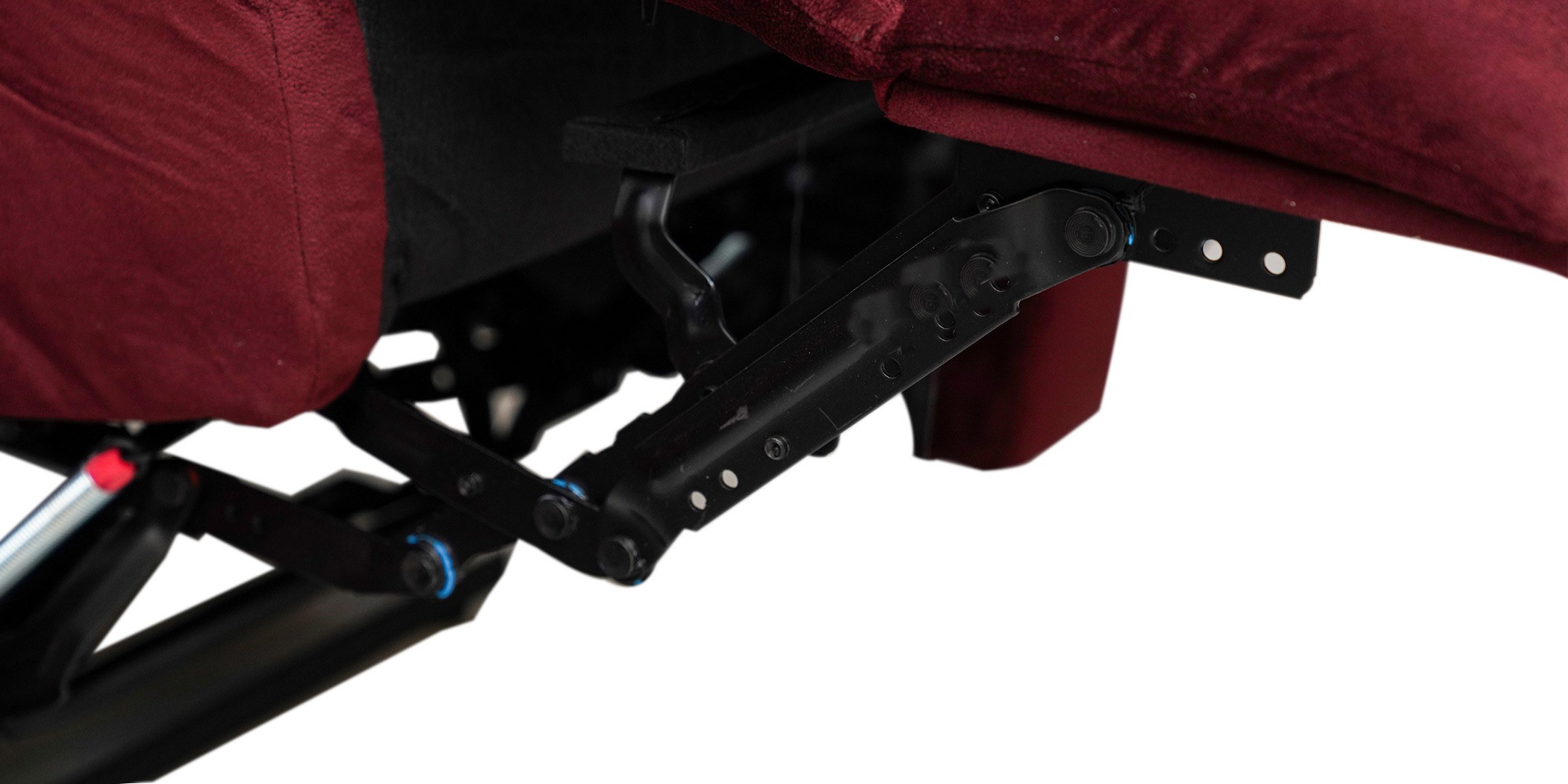 Carole Recliner 3+2 Fabric Cranberry