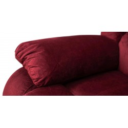 Carole Recliner 3+2 Fabric Cranberry
