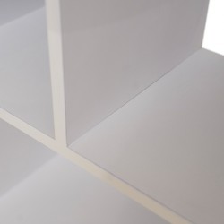 Arletta Bookshelf White & Walnut