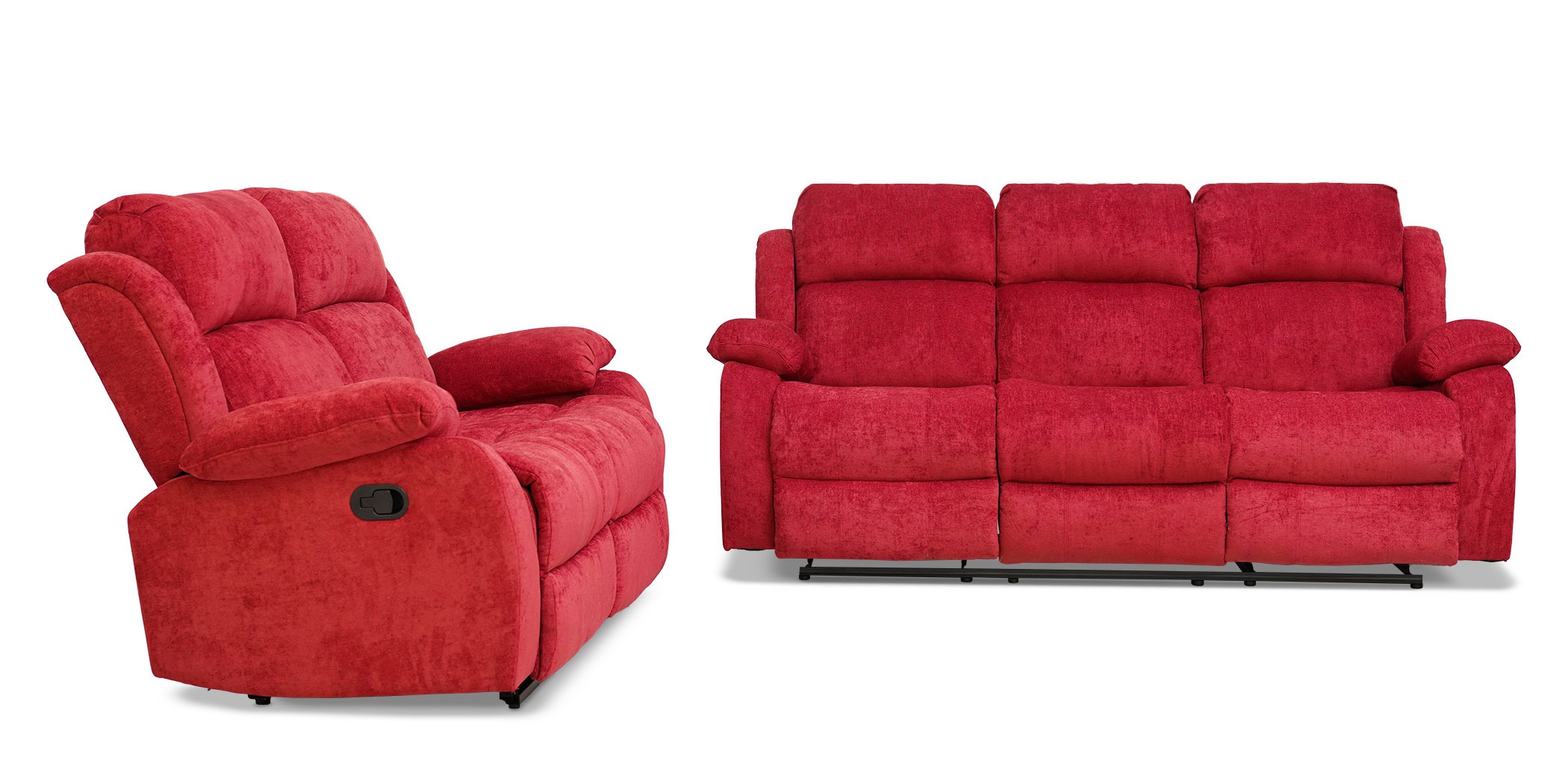 Sabella Recliner 3+2 Fabric Cranberry