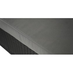 Fontana Corner With Table Black Rattan Dark