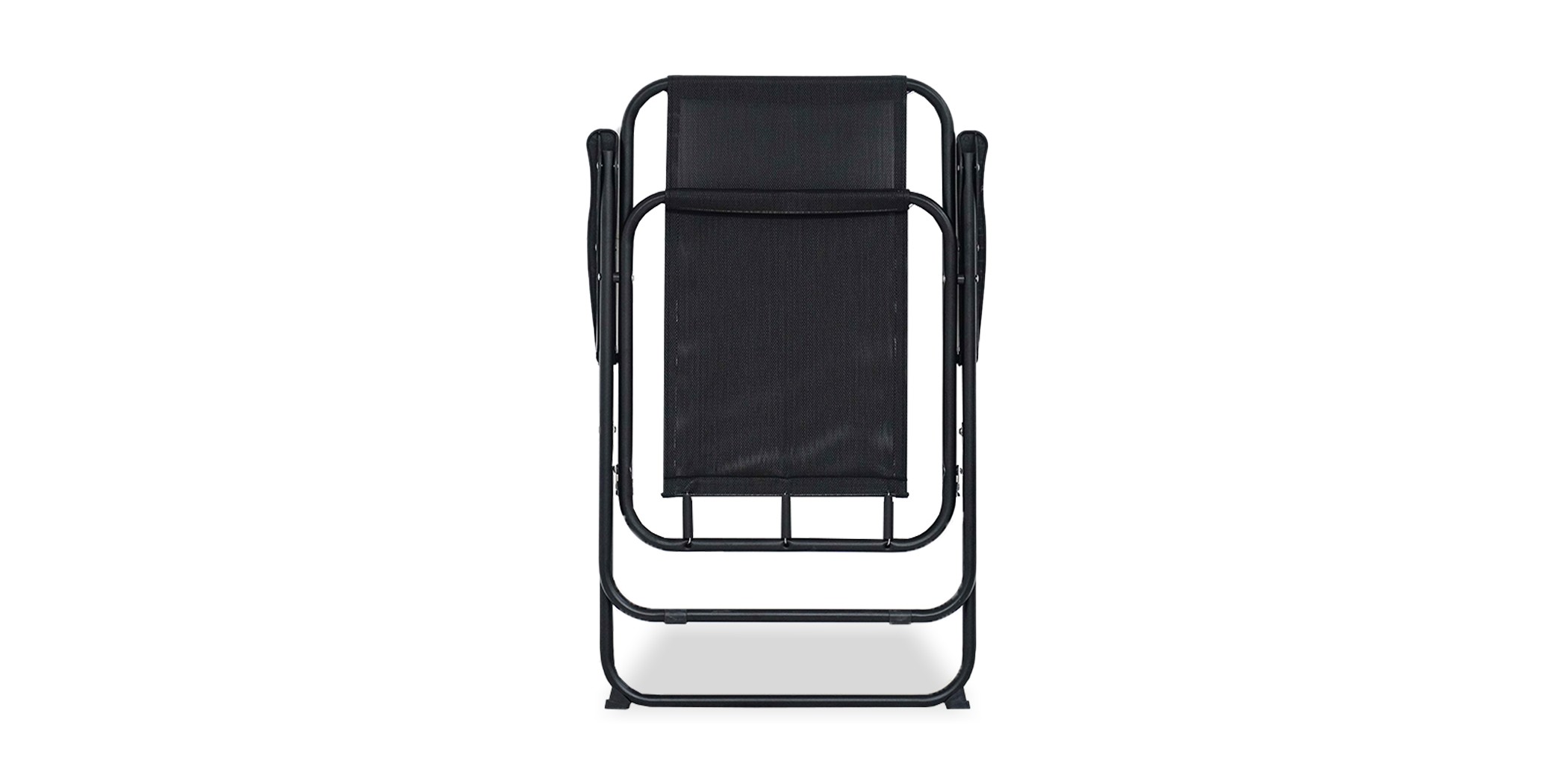Orson Table & 4 Chairs With Umbrella Black
