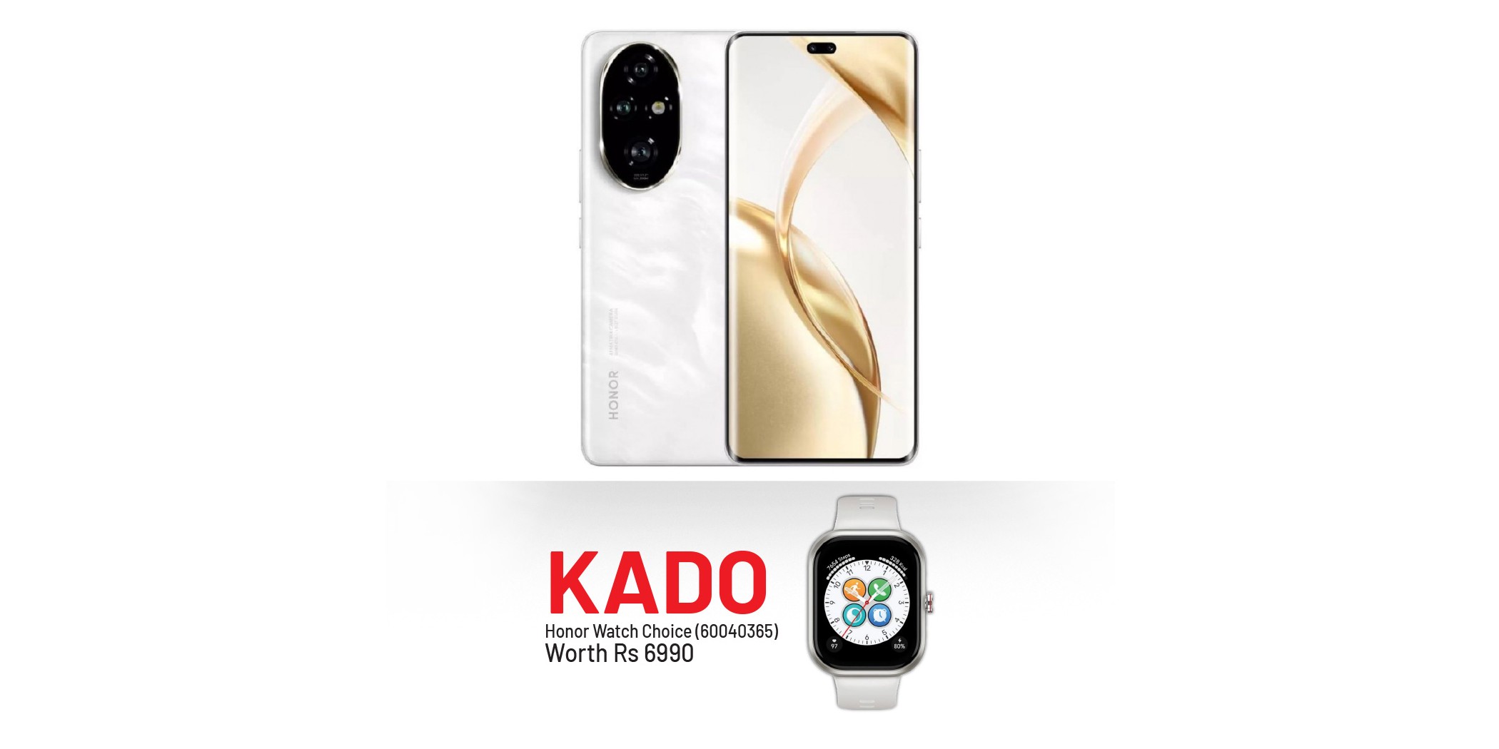 Honor 200 Pro Moonlight White Free Honor Choice Smart Watch