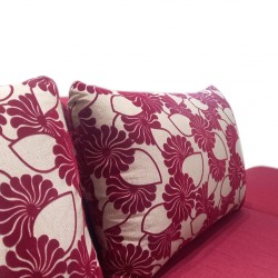 Tola Corner LHF Chaise+2S Armless+Otto Fab Red