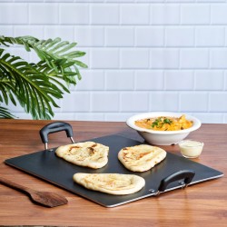 Vinod ZPT32 32cm Square Zest 5mm Non Stick Pathri Tawa