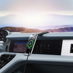 Baseus C02 Pro Series Car Mount Cluster Black Magnetic Wireless Charging C40156000111-00