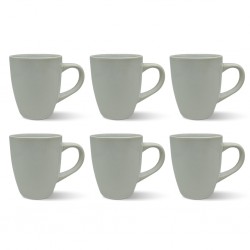 White Mug 6 pcs Stoneware BT-CUC13