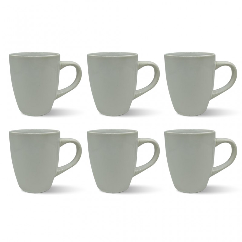 White Mug 6 pcs Stoneware BT-CUC13 White Mug 6 pcs Stoneware BT-CUC13