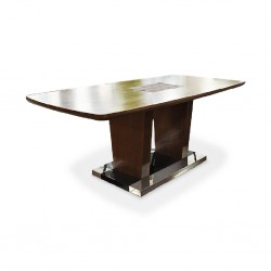 Tazia Table MDF With Wood Veneer Top