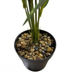 Artificial Potted Plant Purple & Green 40 cm