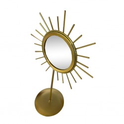 Table Deco Sun With Mirror Gold 20x30 cm