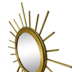 Table Deco Sun With Mirror Gold 20x30 cm