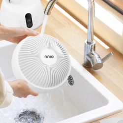 NNIO N1800DCACR 8" 360 High Velocity White DC Air Circulator With Remote