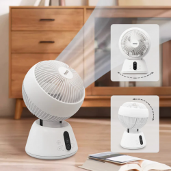 NNIO N1800DCACR 8" 360 High Velocity White DC Air Circulator With Remote