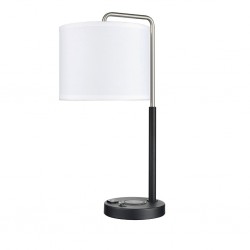 Table Lamp Metal & Fabric 30x36x50cm