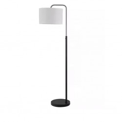 Floor Lamp Metal, Marble & Fabric 36x44x151cm