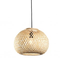 Pendant Lamp Rattan & Metal 35x35x27cm