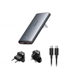 Baseus Gan5 Pro Ultra-Slim Fast Charger 65w Gray Ccgp150113