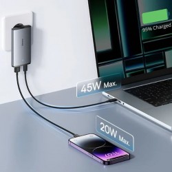 Baseus Gan5 Pro Ultra-Slim Fast Charger 65w Gray Ccgp150113