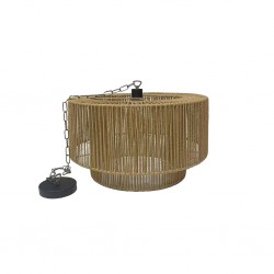 Pendant Lamp Rope & Metal D50x28cm