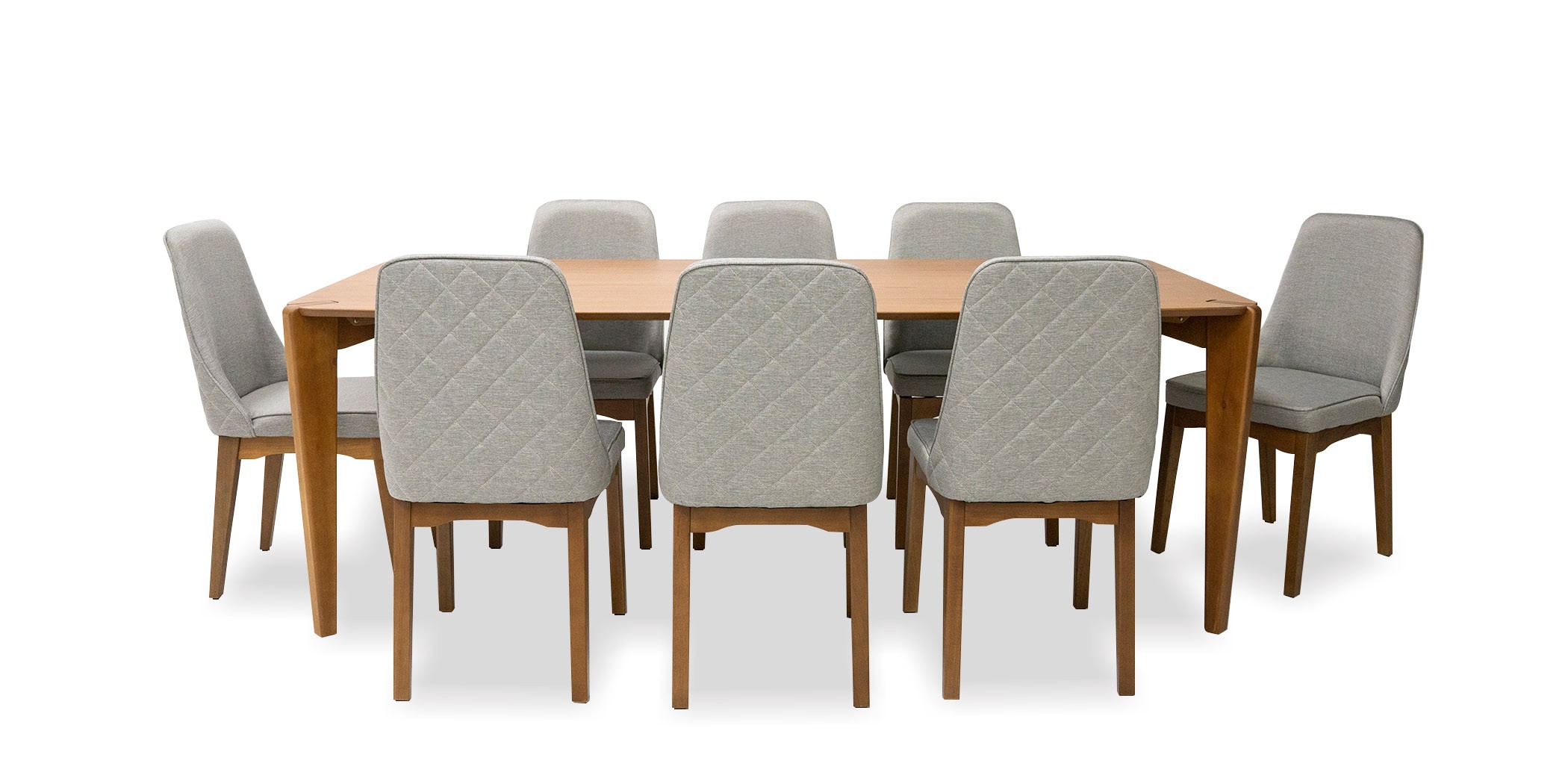 Harmony Table and 8 Chairs Canella/Natural