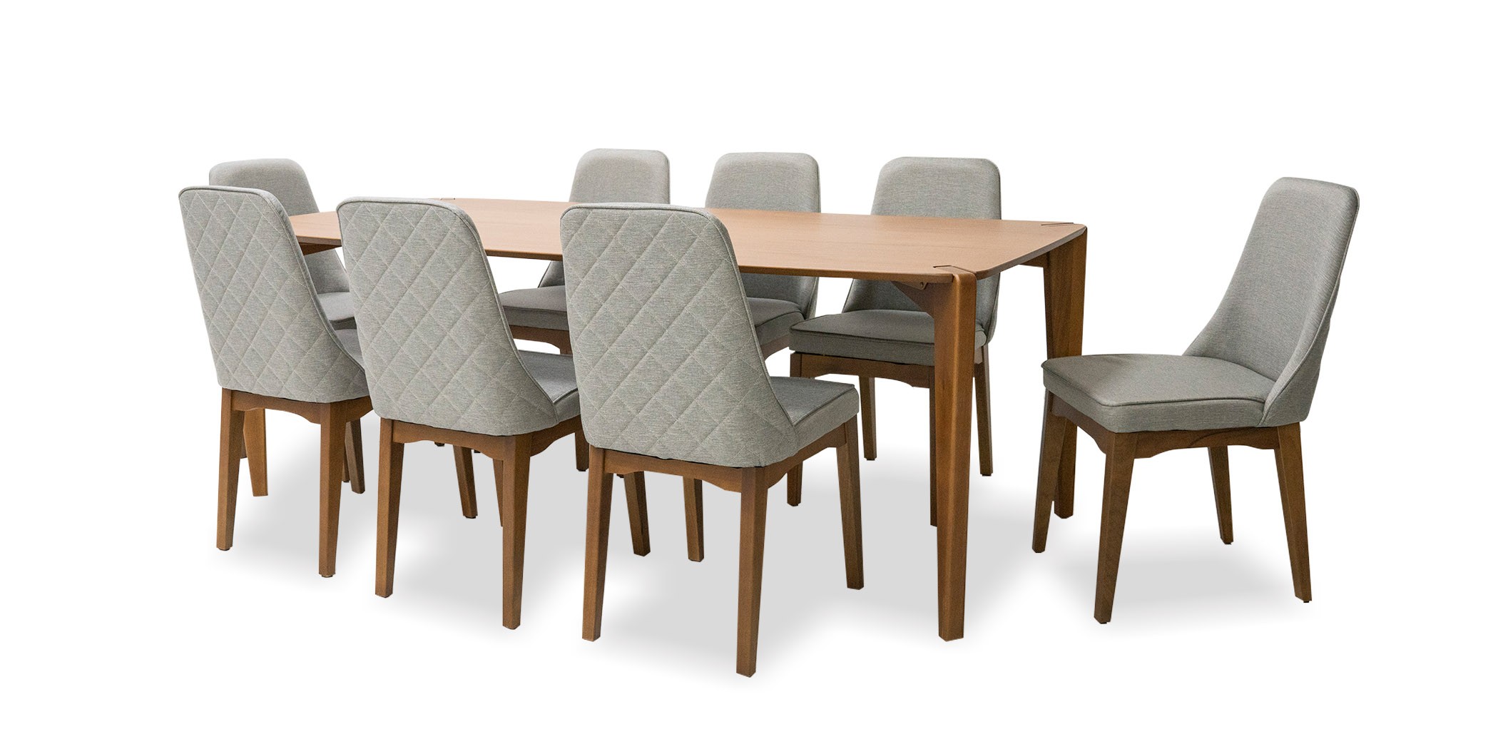 Harmony Table and 8 Chairs Canella/Natural