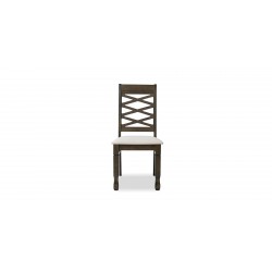 Nairobi Table and 8 chairs Rubberwood Merlot Color Fabric FUR-0595-2