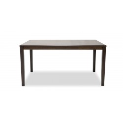 Ranger Table and 6 Chairs Rubberwood Dark Walnut Fabric G-R-Espresso