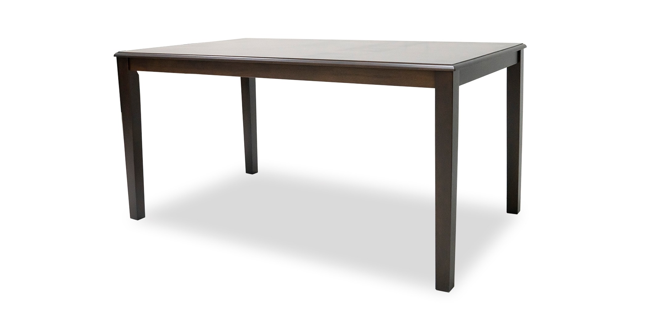 Ranger Table and 6 Chairs Rubberwood Dark Walnut Fabric G-R-Espresso