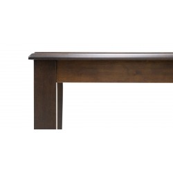 Ranger Table and 6 Chairs Rubberwood Dark Walnut Fabric G-R-Espresso