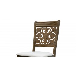 Lexington Table and 8 Chairs Antique Nyatuh Fabric FUR-0595-1